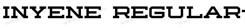 Inyene Regular字体转换